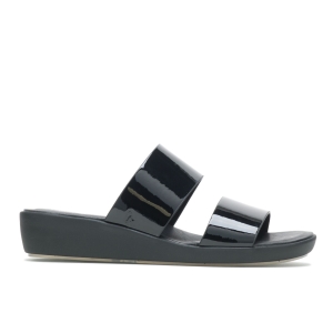 Black Hushpuppies Factory Outlet Brite Jells Sandal | WVO519674