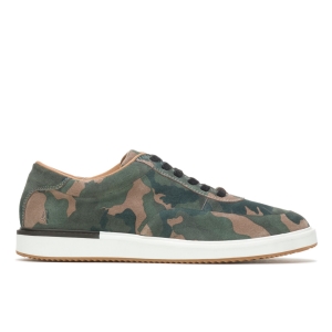 Camo Print Suede Hushpuppies Factory Outlet Keaton Sneaker | JKY472538