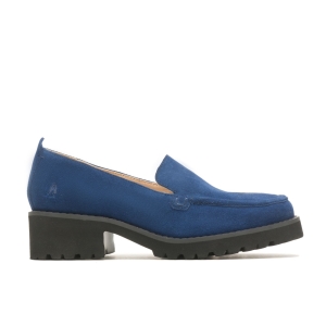 Denim Blue Suede Hushpuppies Factory Outlet Lucy Loafer | ZXY718394