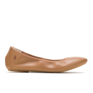 Desert Tan Leather Hushpuppies Factory Outlet Chaste Ballet Flat 2 | KUN034596