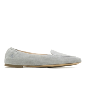 Frost Grey Suede Hushpuppies Factory Outlet Hazel Pointe Flat | EIN231890