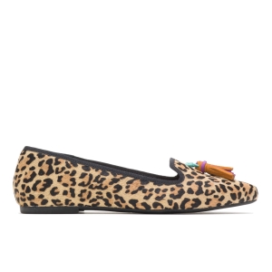 Leopard Calf Hair Hushpuppies Factory Outlet Sadie Tassel Slip-On | JQP169428