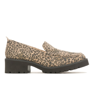 Leopard Print Suede Hushpuppies Factory Outlet Lucy Loafer | IVN942765