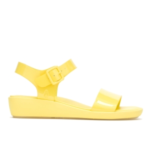 Sun Yellow Hushpuppies Factory Outlet Brite Jells Quarter Strap Sandal | SDG247906