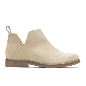 Taupe Suede Hushpuppies Factory Outlet Mazin Cayto Bootie | VDE342807