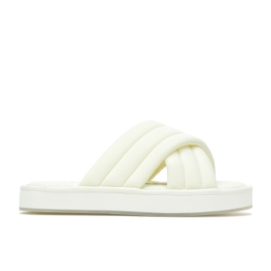 Vanilla Cream Hushpuppies Factory Outlet Sunshine Slide Sandal | REI492875