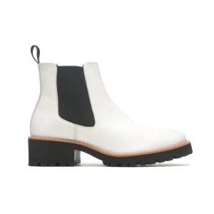 Vanilla Cream Leather Hushpuppies Factory Outlet Amelia Chelsea Boot | ABR316928