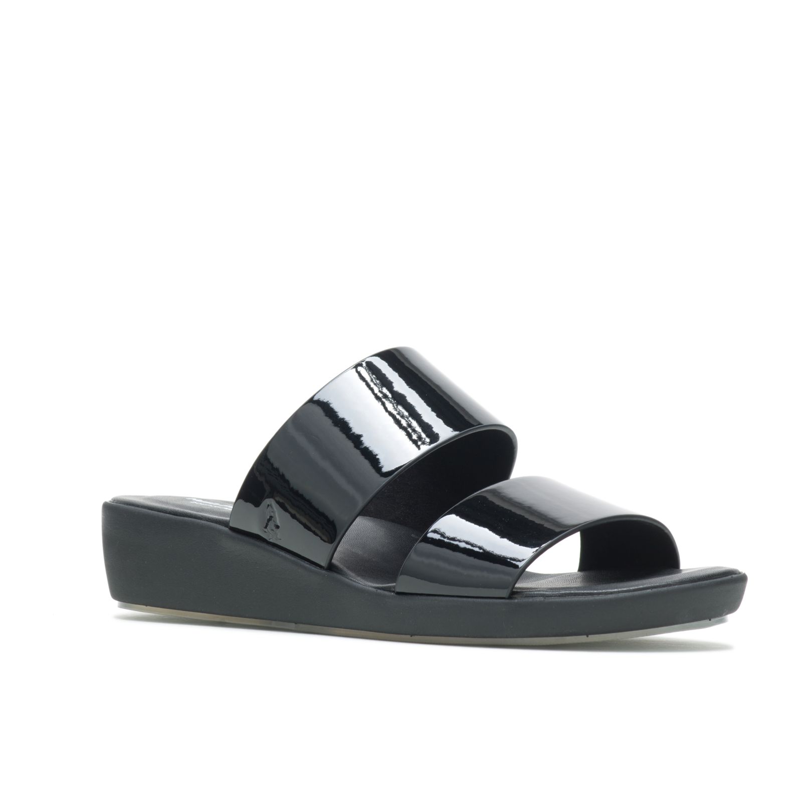 Black Hushpuppies Factory Outlet Brite Jells Sandal | WVO519674