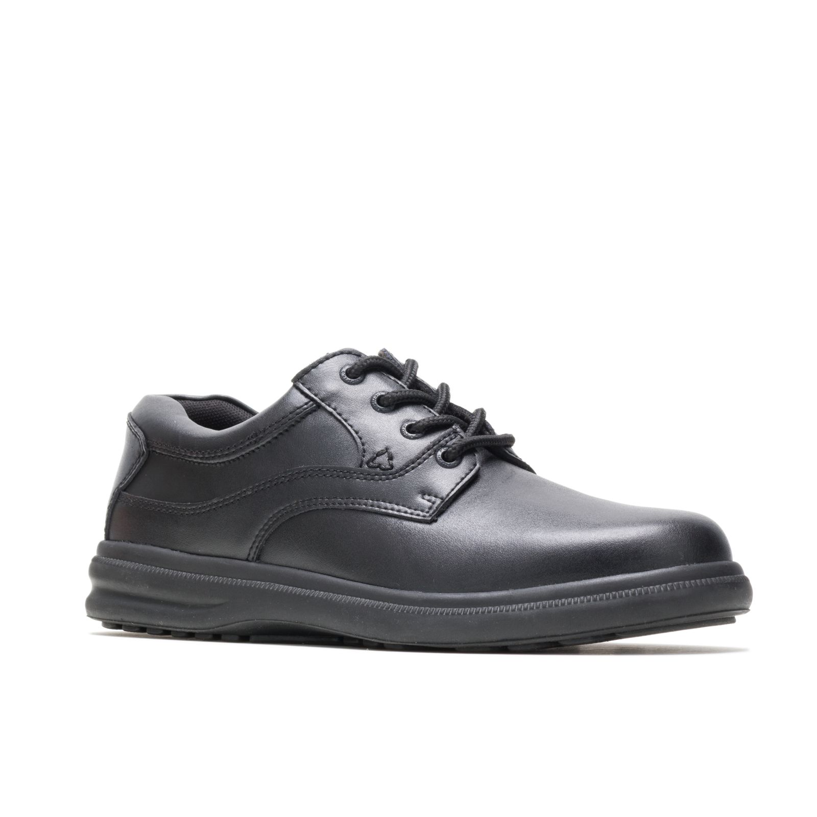 Black Leather Hushpuppies Factory Outlet Glen | LNM013289