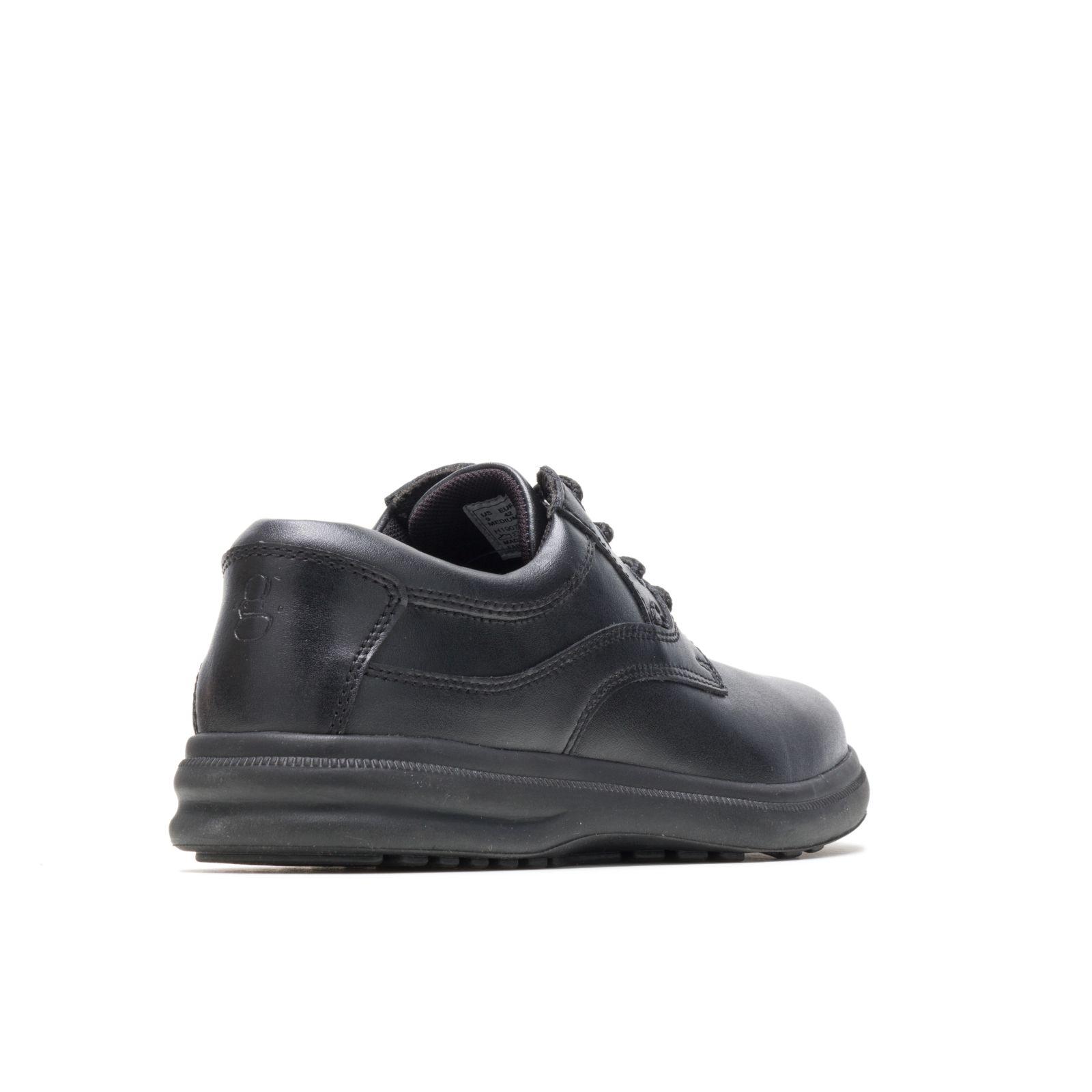 Black Leather Hushpuppies Factory Outlet Glen | LNM013289