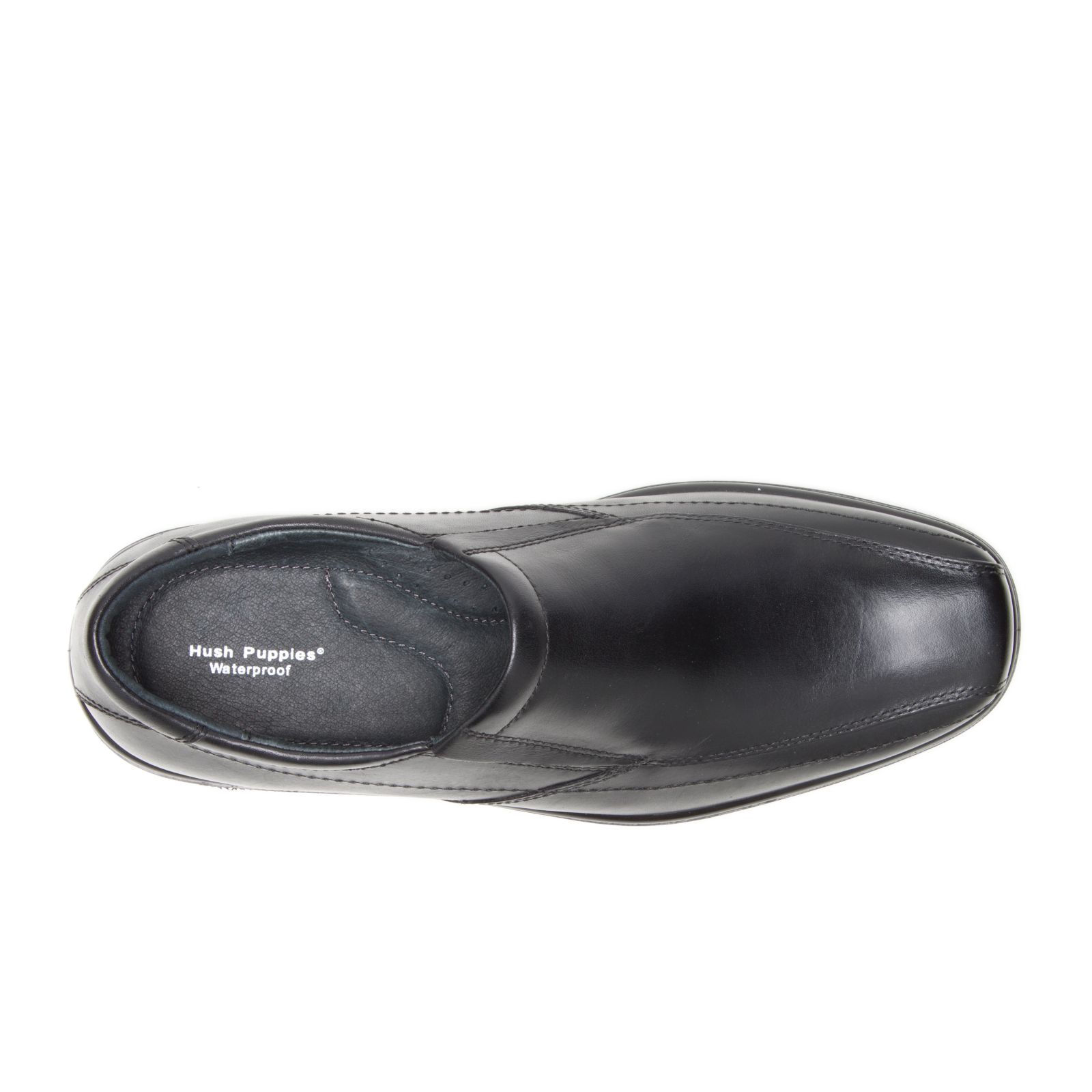 Black Leather Hushpuppies Factory Outlet Rainmaker | TAP268507