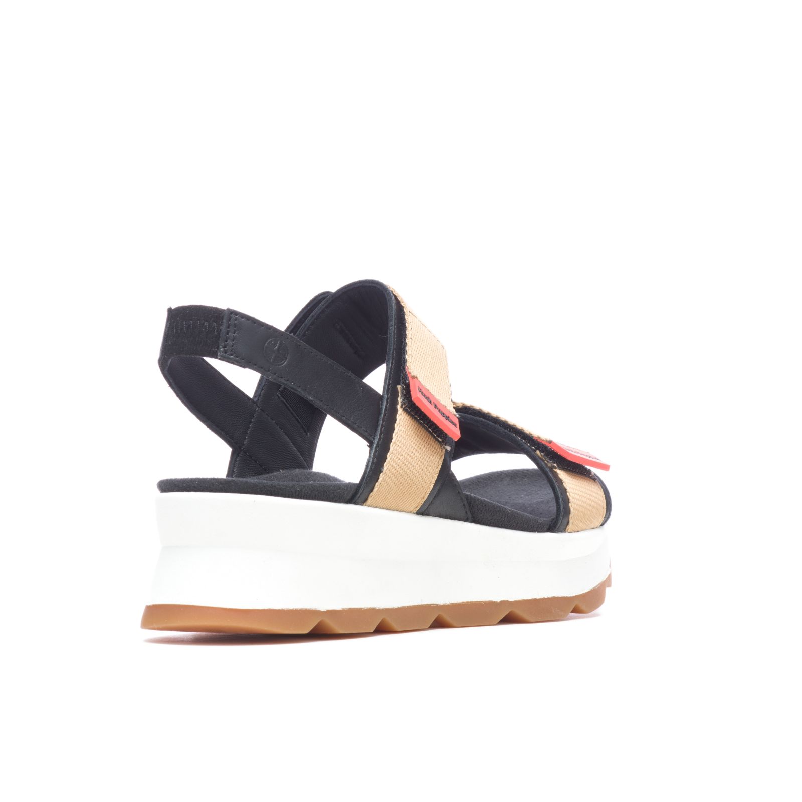 Black Leather/Tan Hushpuppies Factory Outlet Andi Slingback Sandal | YJK708542