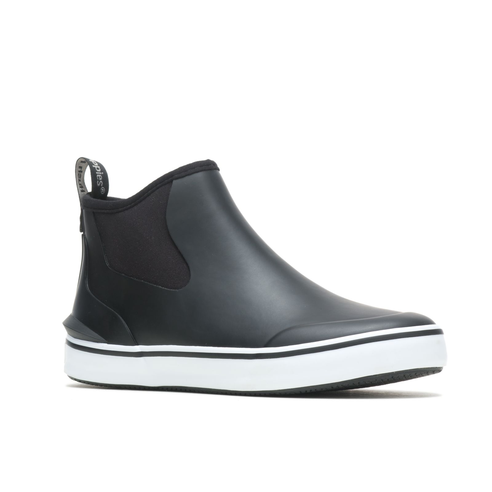 Bold Black Hushpuppies Factory Outlet Rain Sneaker | QAK782356