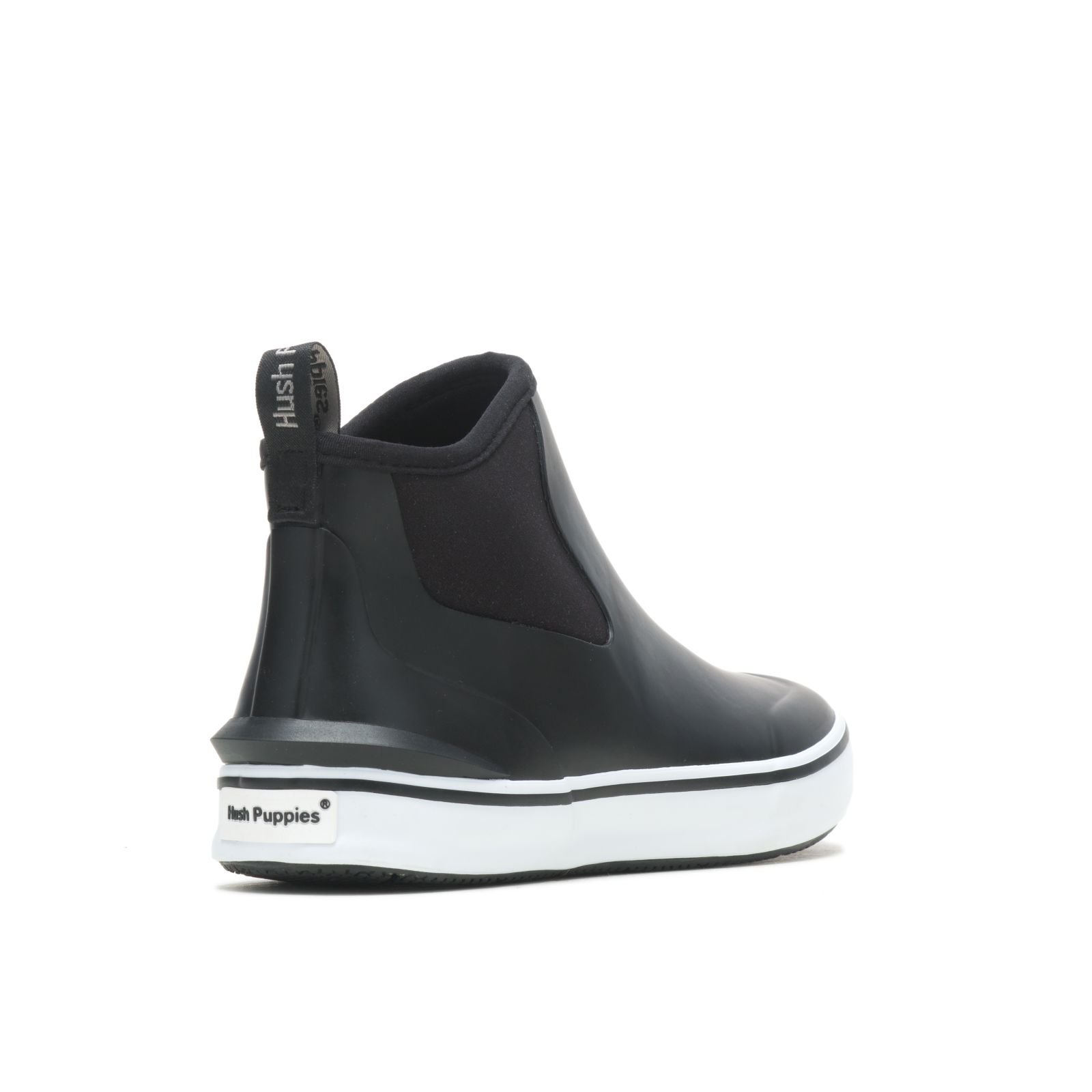 Bold Black Hushpuppies Factory Outlet Rain Sneaker | QAK782356