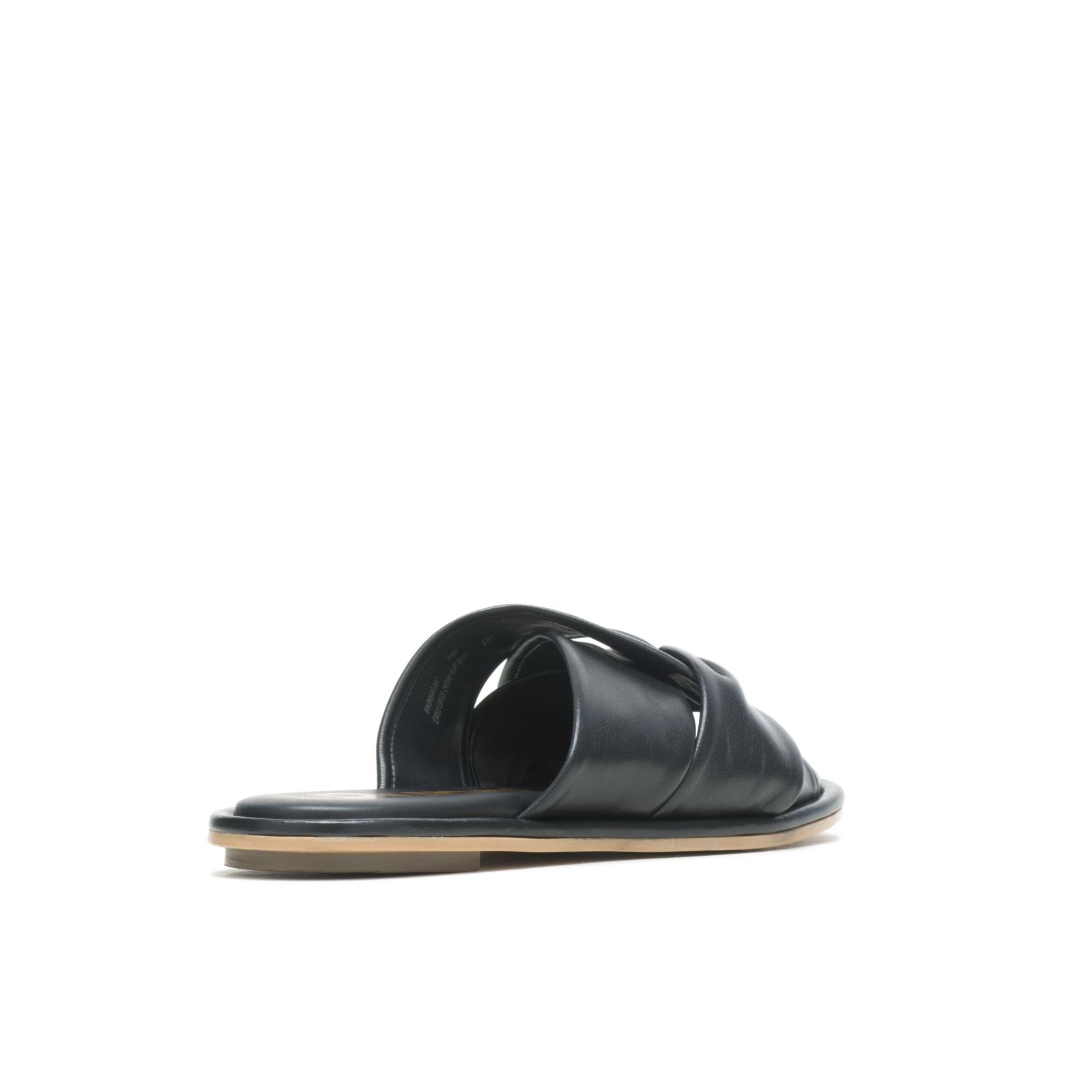 Bold Black Leather Hushpuppies Factory Outlet Emily Slide | CES412607