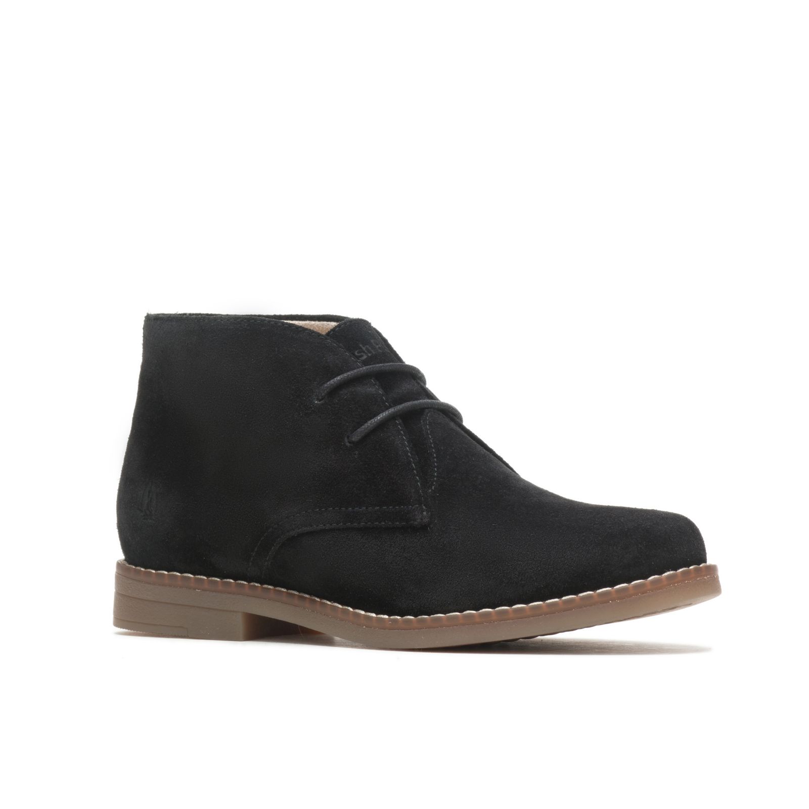 Bold Black Suede Hushpuppies Factory Outlet Mazin Cayto Chukka | WPY591036