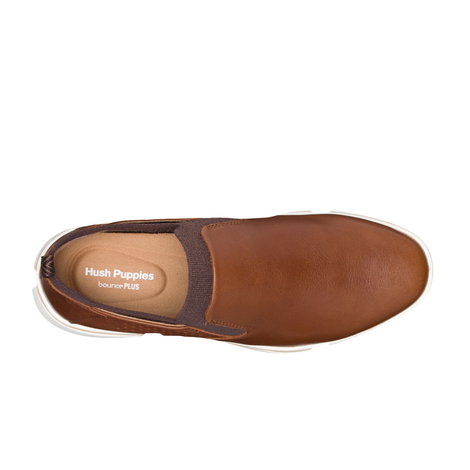 Cognac Leather Hushpuppies Factory Outlet Bennet Plain Toe Slip-On | CLS890651