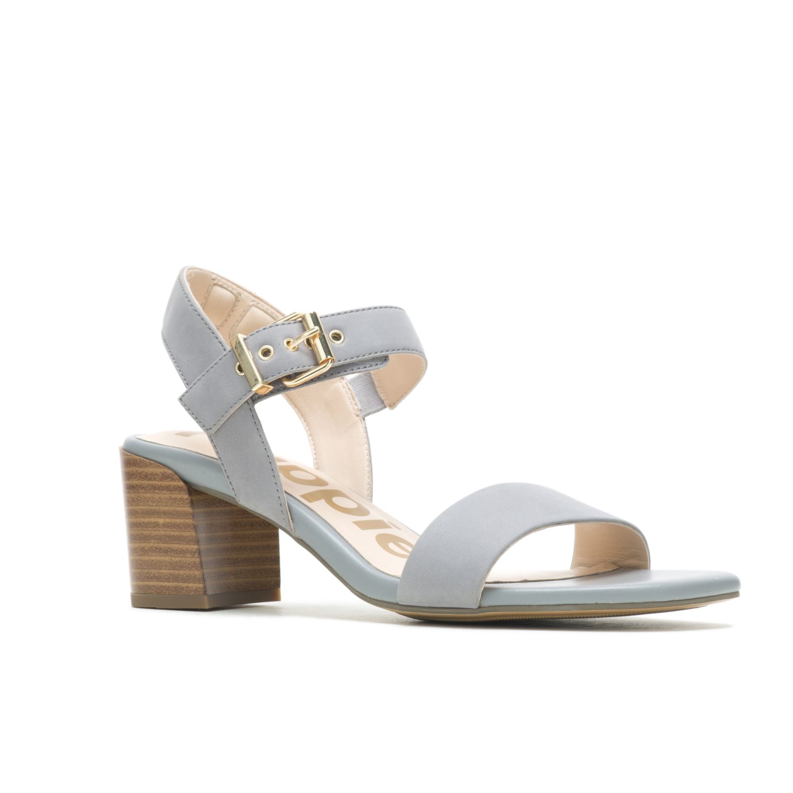 Cool Grey Nubuck Hushpuppies Factory Outlet Leila Quarter Strap Sandal | EYT569873