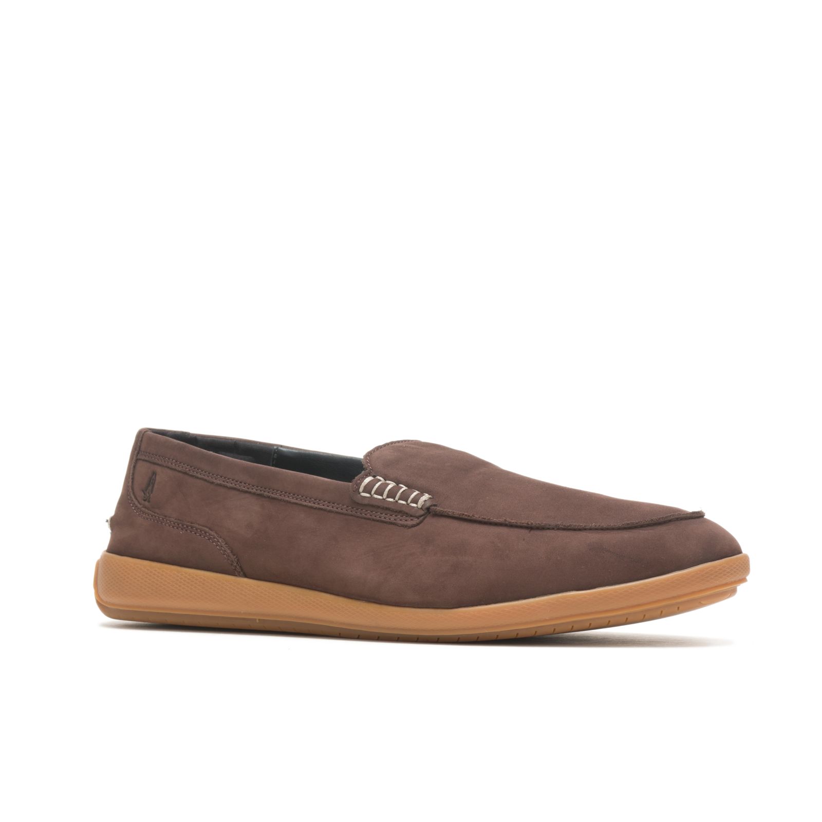 Dark Brown Nubuck Hushpuppies Factory Outlet Finley Loafer | UKX295103