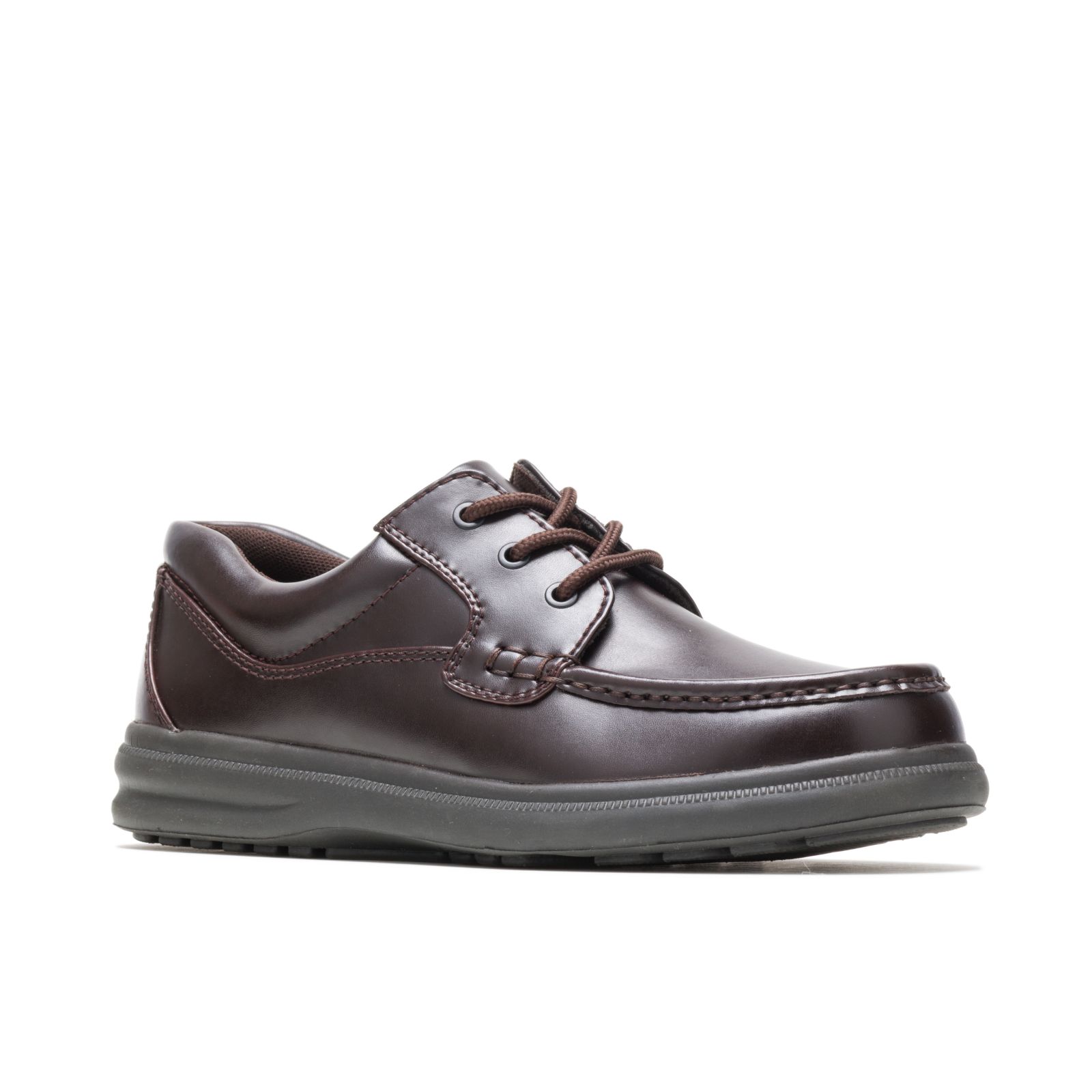 Dark Brown Pull-Up Leather Hushpuppies Factory Outlet Gus | GAB904726