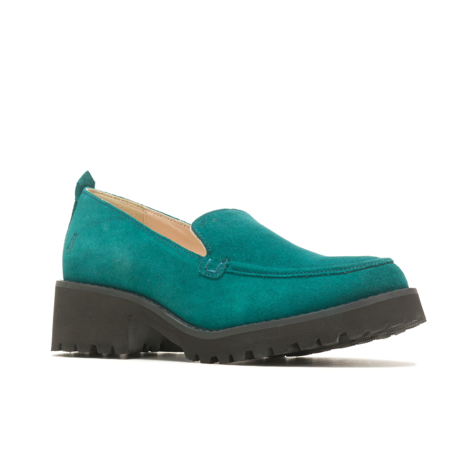 Deep Teal Suede Hushpuppies Factory Outlet Lucy Loafer | VWS029417