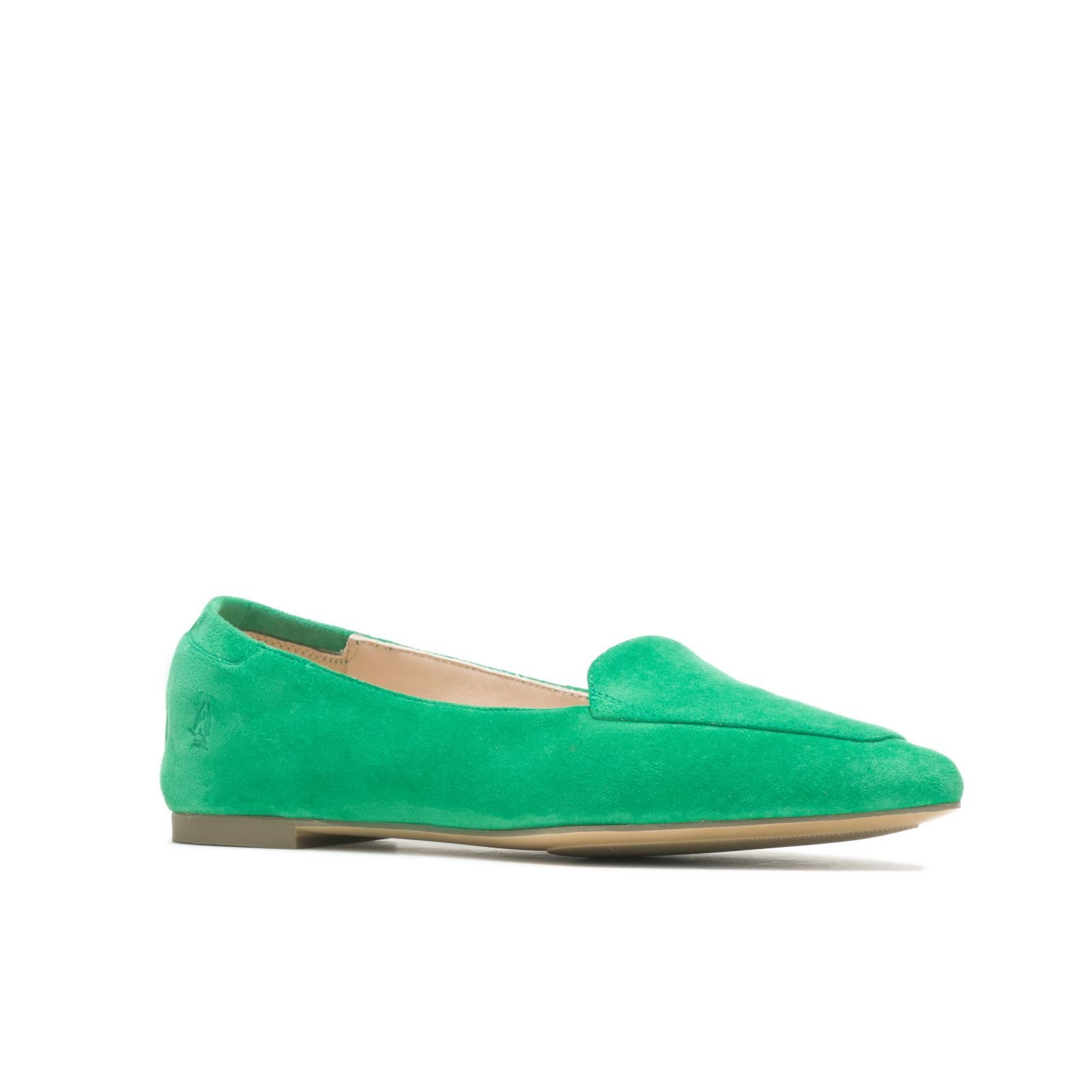 Jade Green Suede Hushpuppies Factory Outlet Hazel Pointe Flat | PBO491278