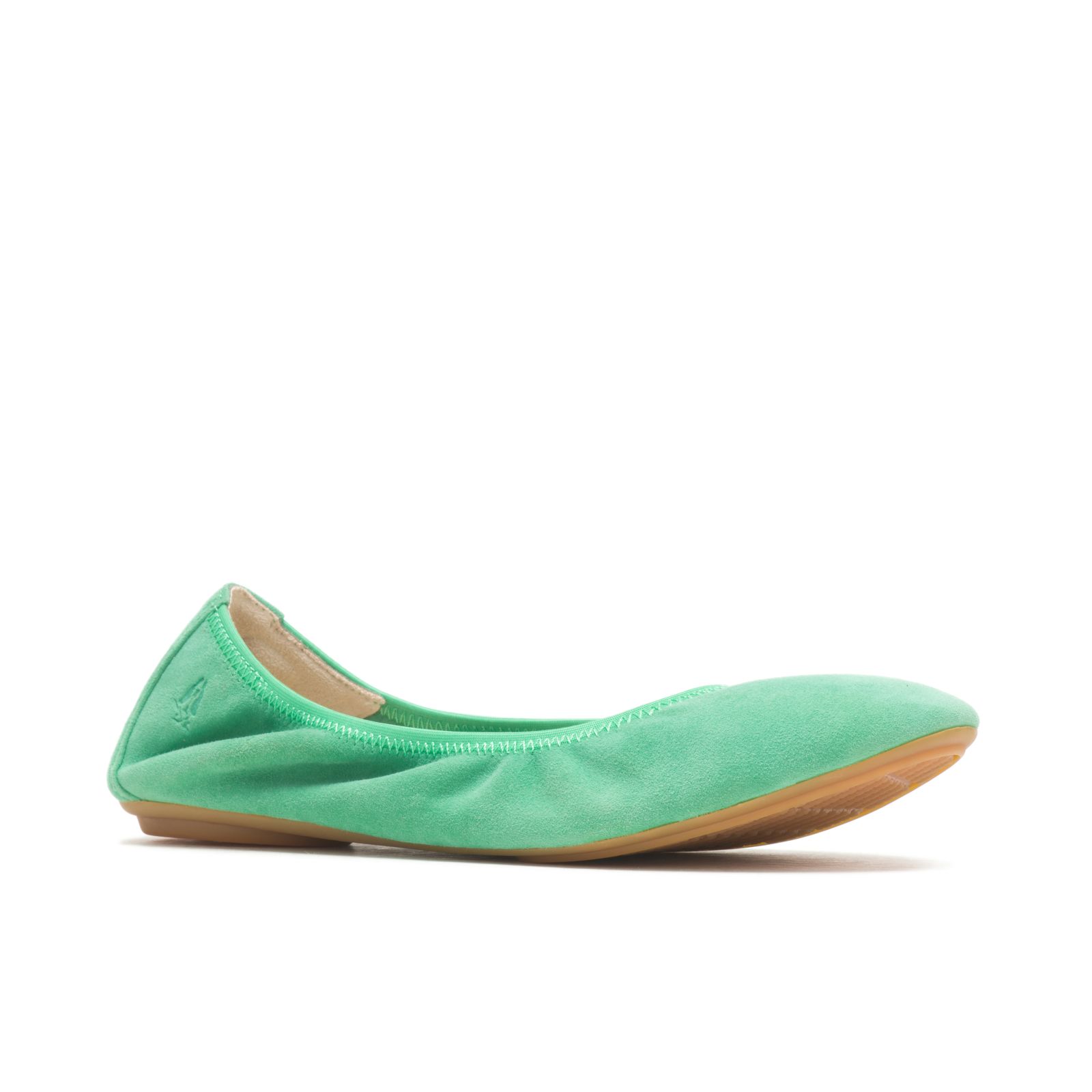 Jade Green Suede Hushpuppies Factory Outlet Chaste Ballet Flat 2 | TCN197302