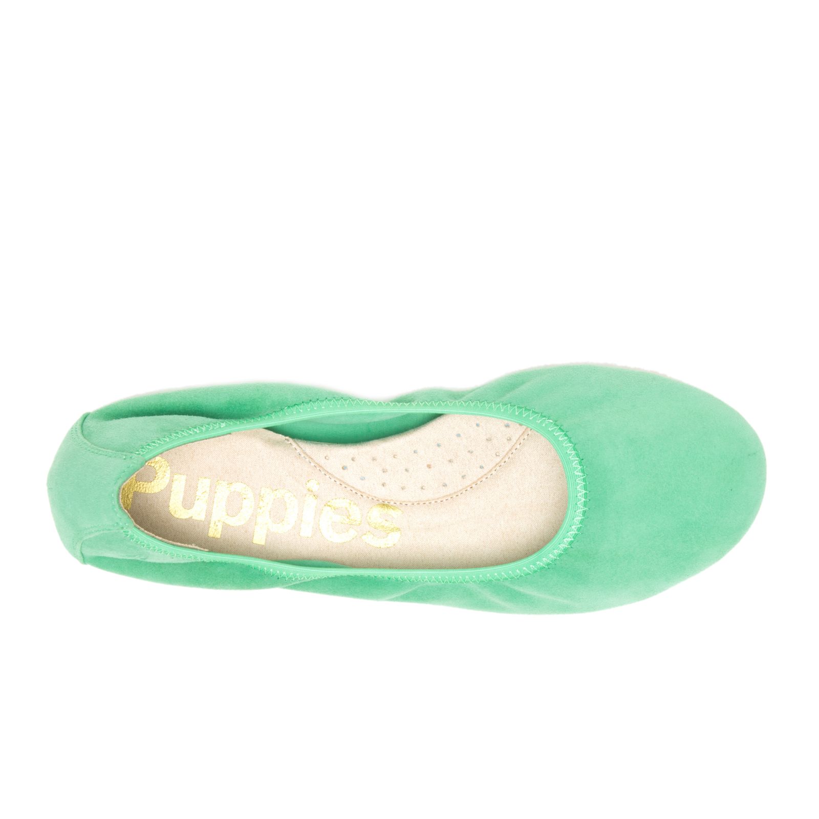 Jade Green Suede Hushpuppies Factory Outlet Chaste Ballet Flat 2 | TCN197302