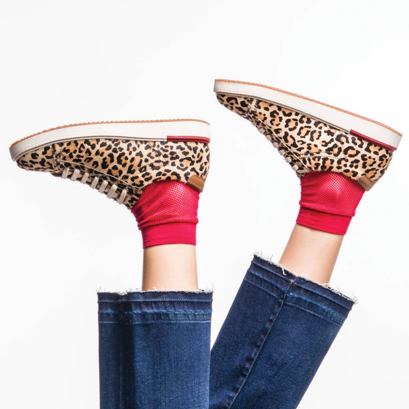 Leopard Calf Hair Hushpuppies Factory Outlet Sabine Sneaker | XUW175082