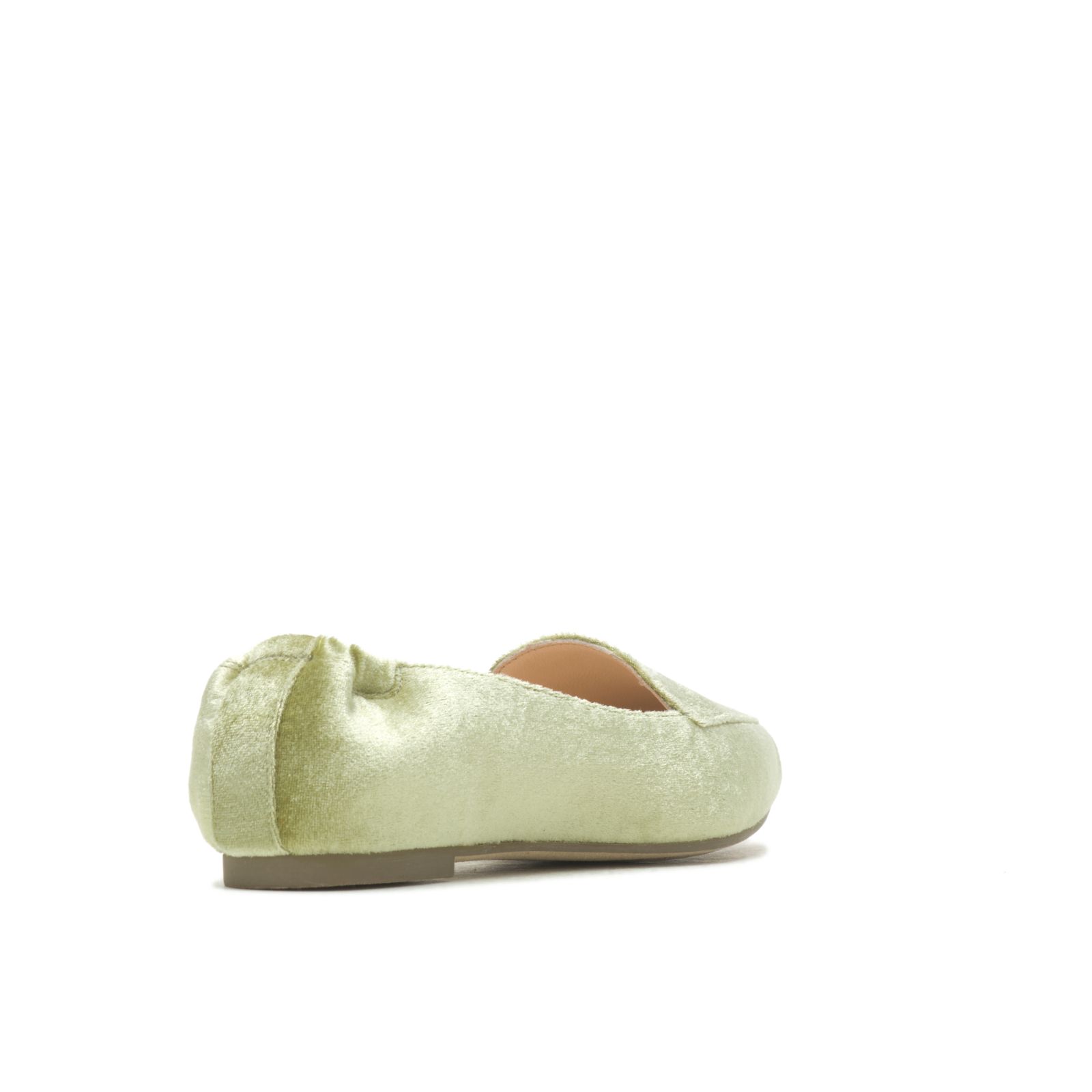 Moss Green Velvet Hushpuppies Factory Outlet Hazel Pointe Flat | JAD615328