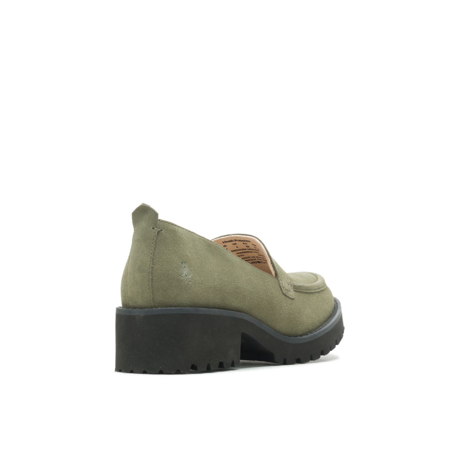 Olive Suede Hushpuppies Factory Outlet Lucy Loafer | NZE735694