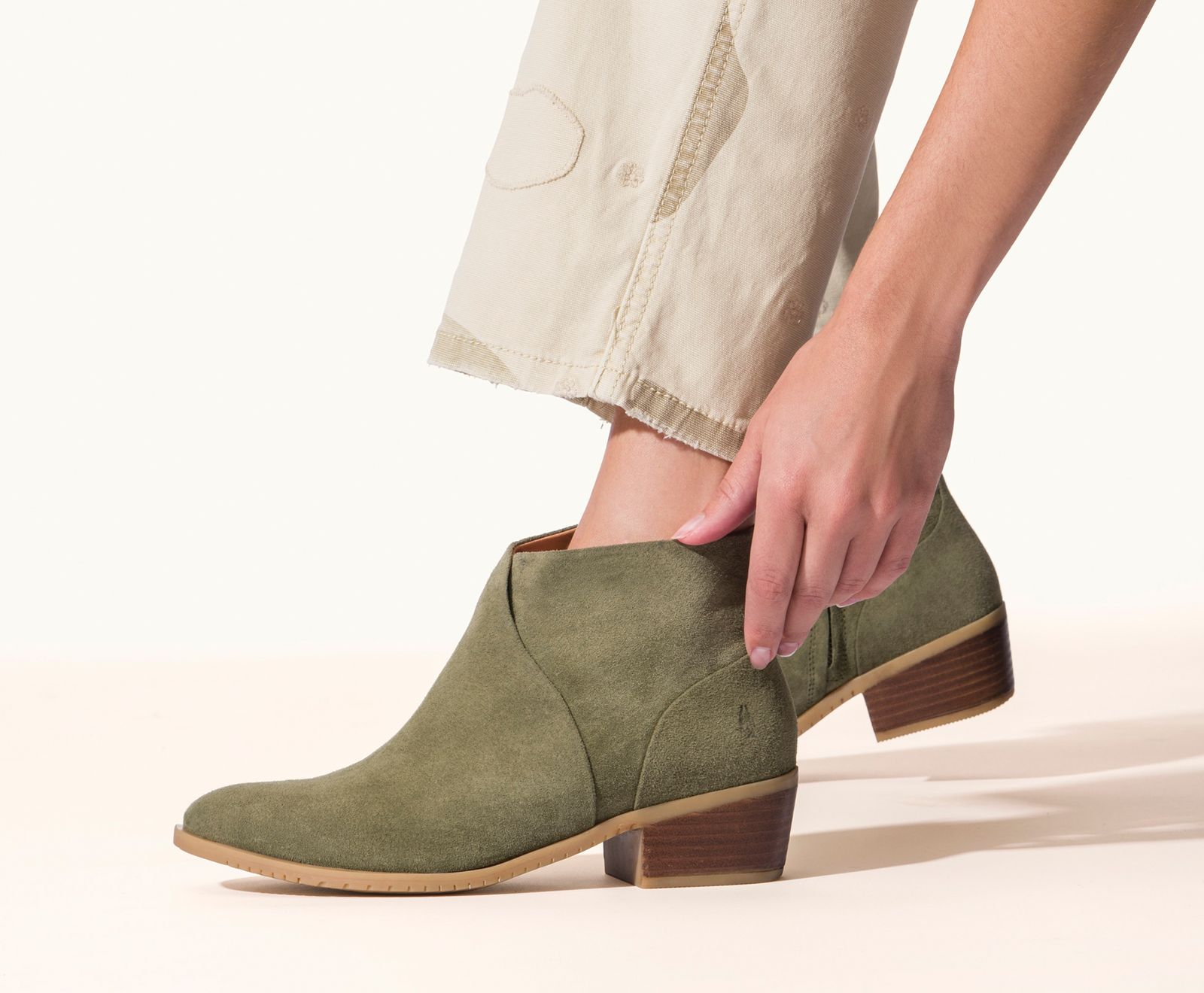 Olive Suede Hushpuppies Factory Outlet Sienna Boot | ZRL598716