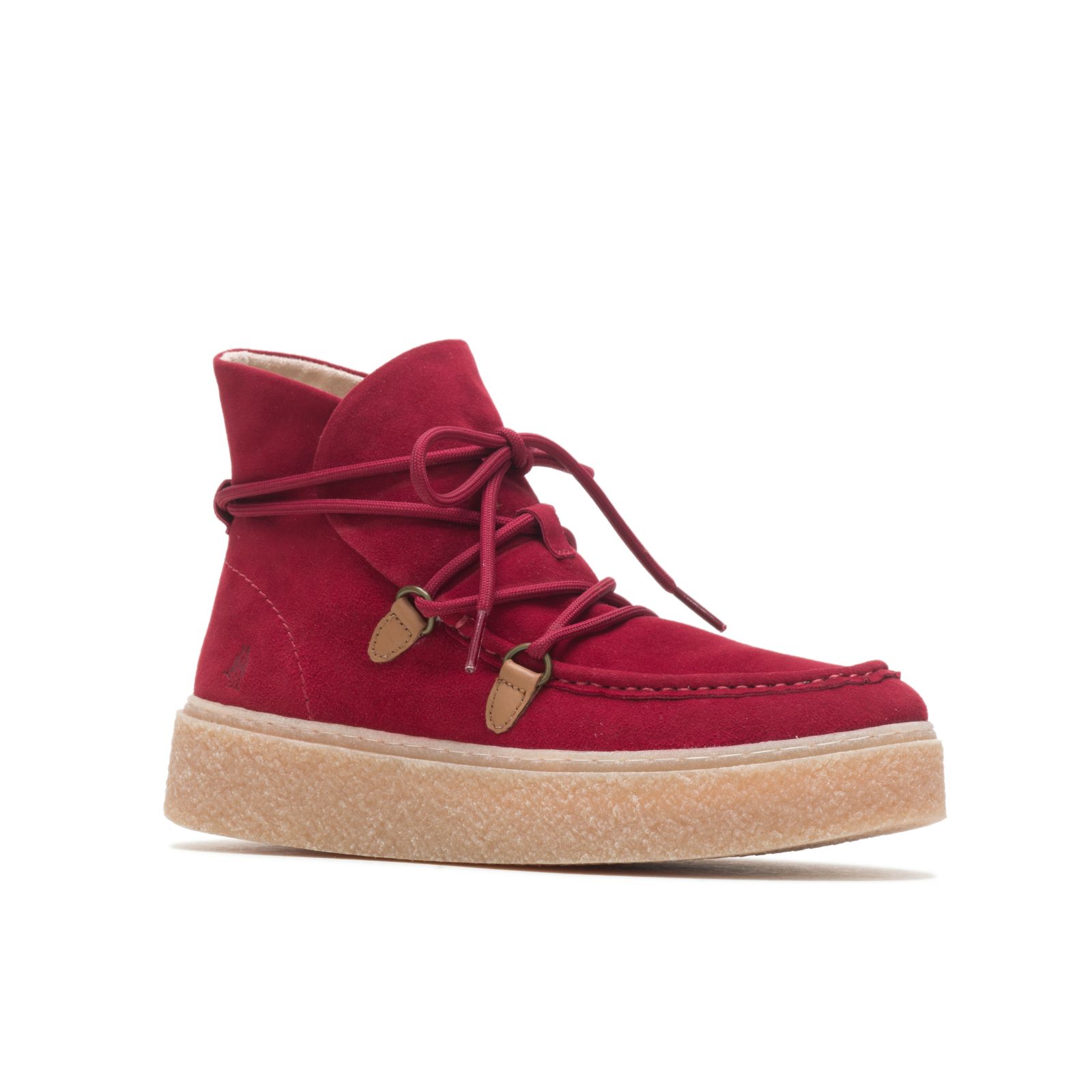 Rhubarb Red Suede Hushpuppies Factory Outlet Bridget Chukka Lace | OCM349705