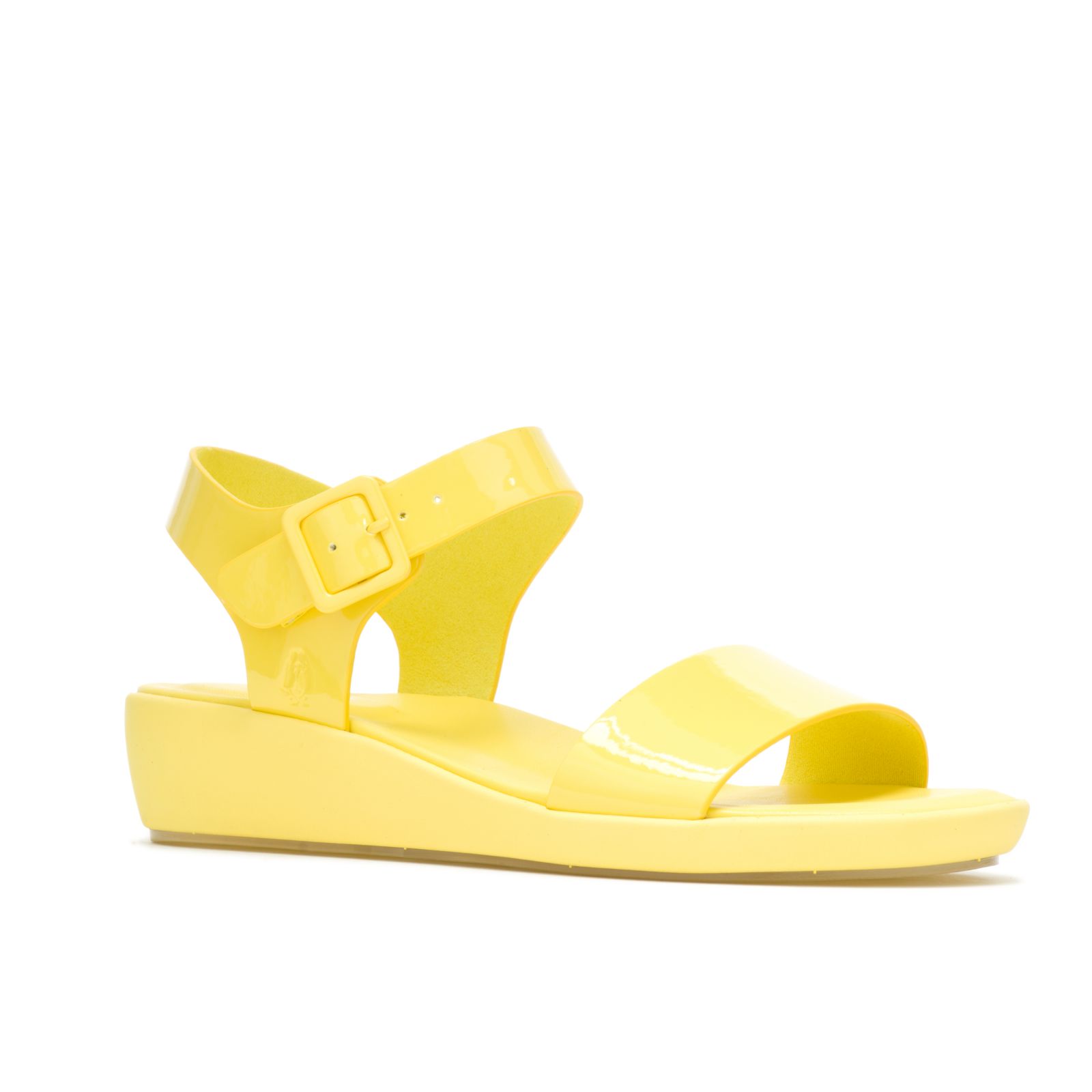 Sun Yellow Hushpuppies Factory Outlet Brite Jells Quarter Strap Sandal | SDG247906