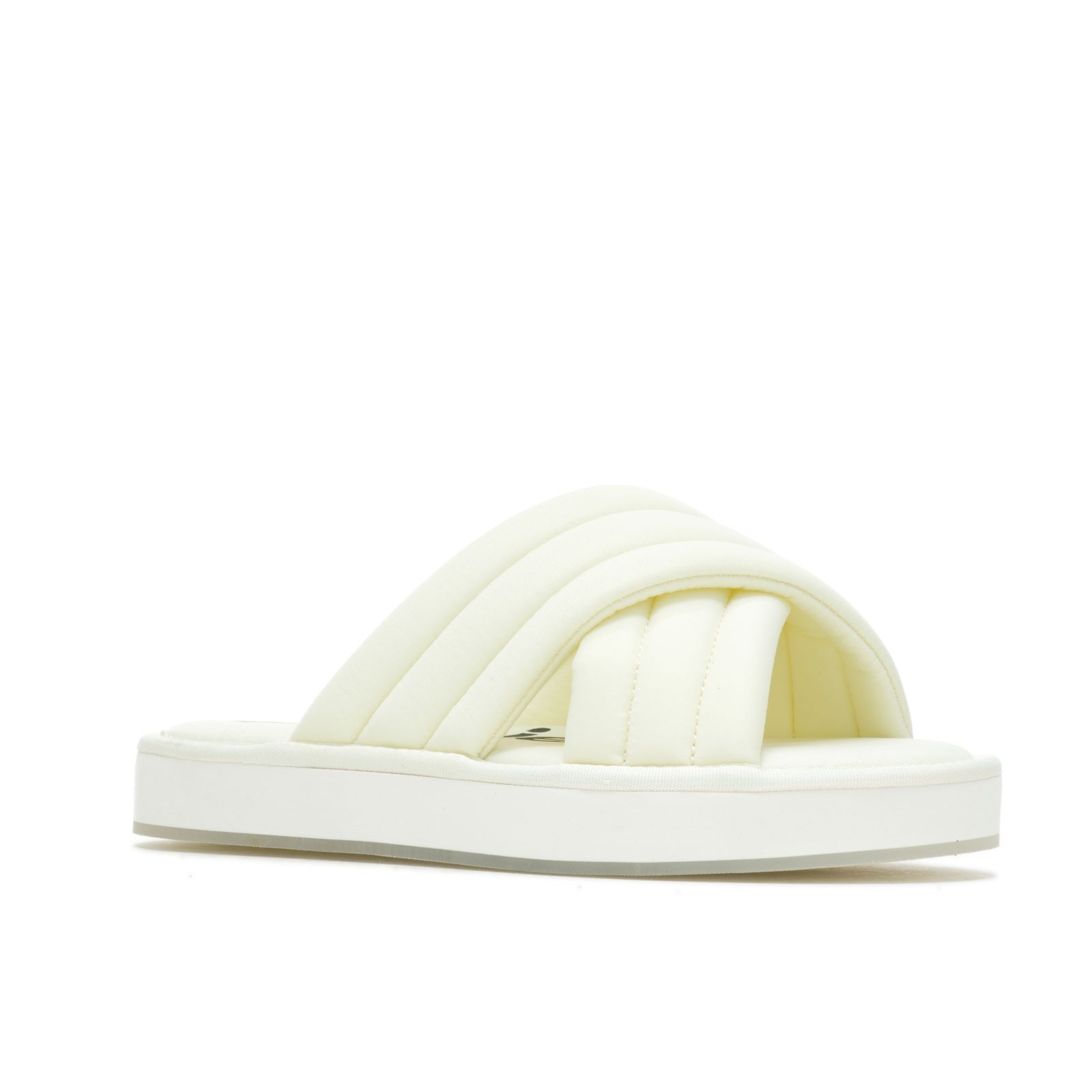 Vanilla Cream Hushpuppies Factory Outlet Sunshine Slide Sandal | REI492875