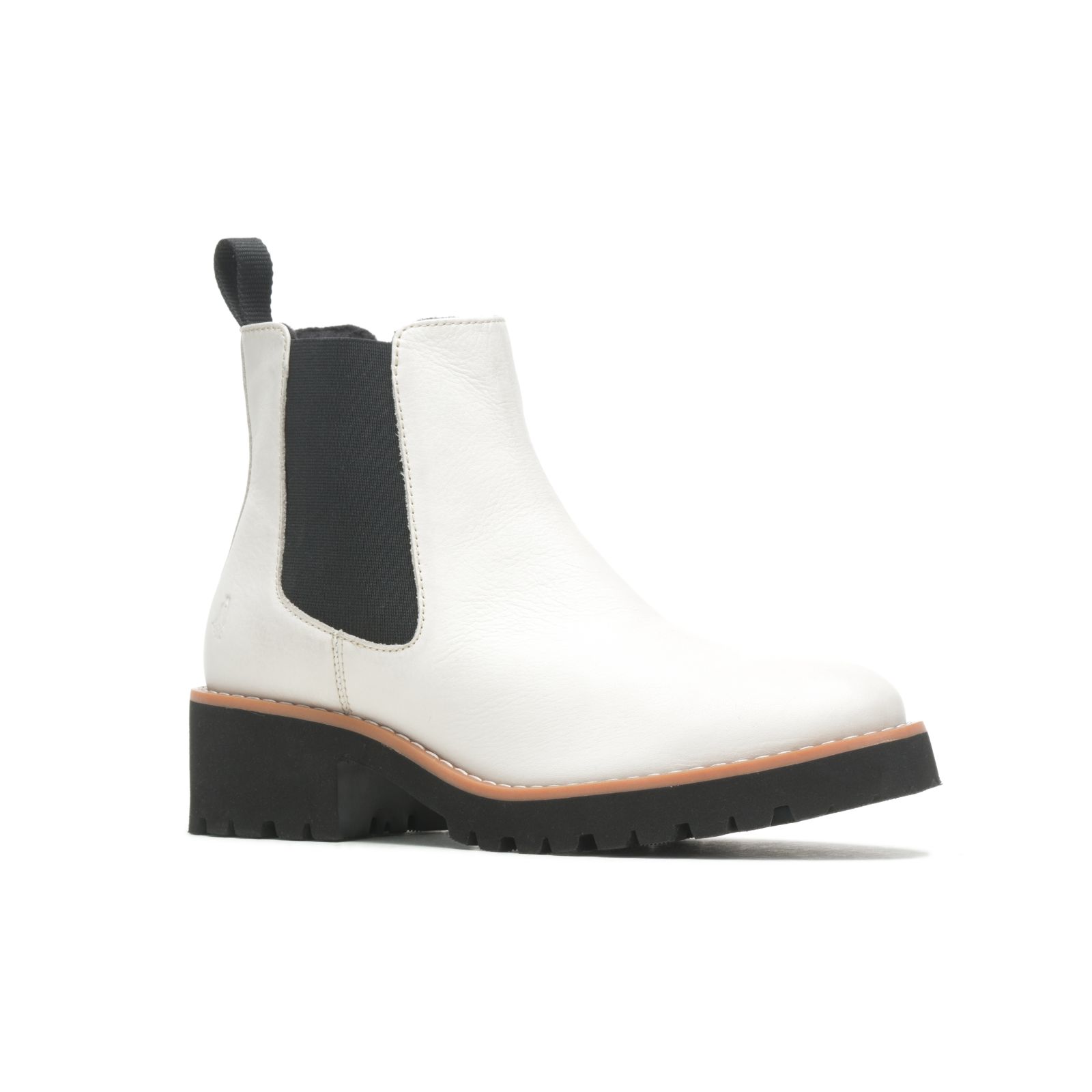 Vanilla Cream Leather Hushpuppies Factory Outlet Amelia Chelsea Boot | ABR316928