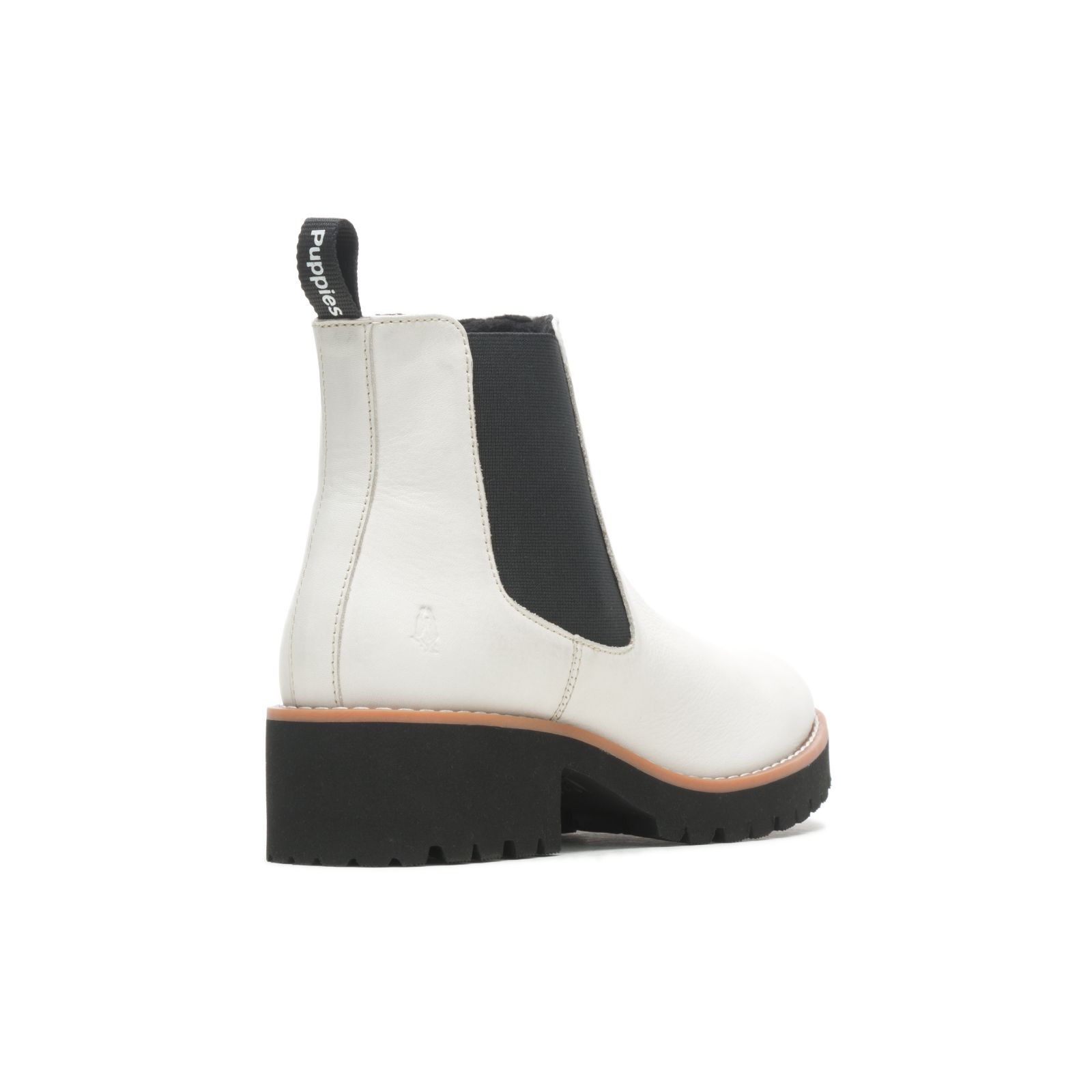 Vanilla Cream Leather Hushpuppies Factory Outlet Amelia Chelsea Boot | ABR316928