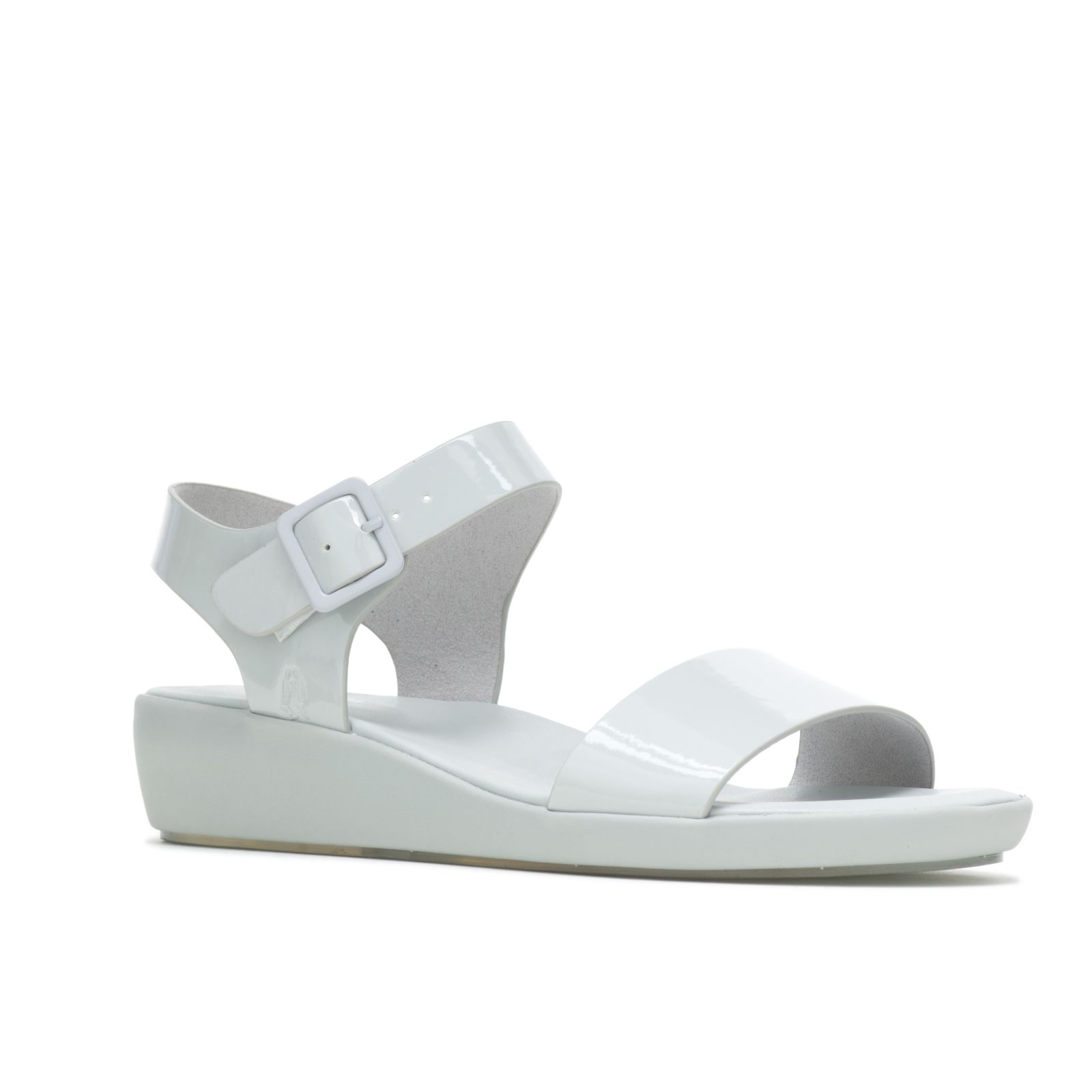 Vapor Grey Hushpuppies Factory Outlet Brite Jells Quarter Strap Sandal | FTY438965