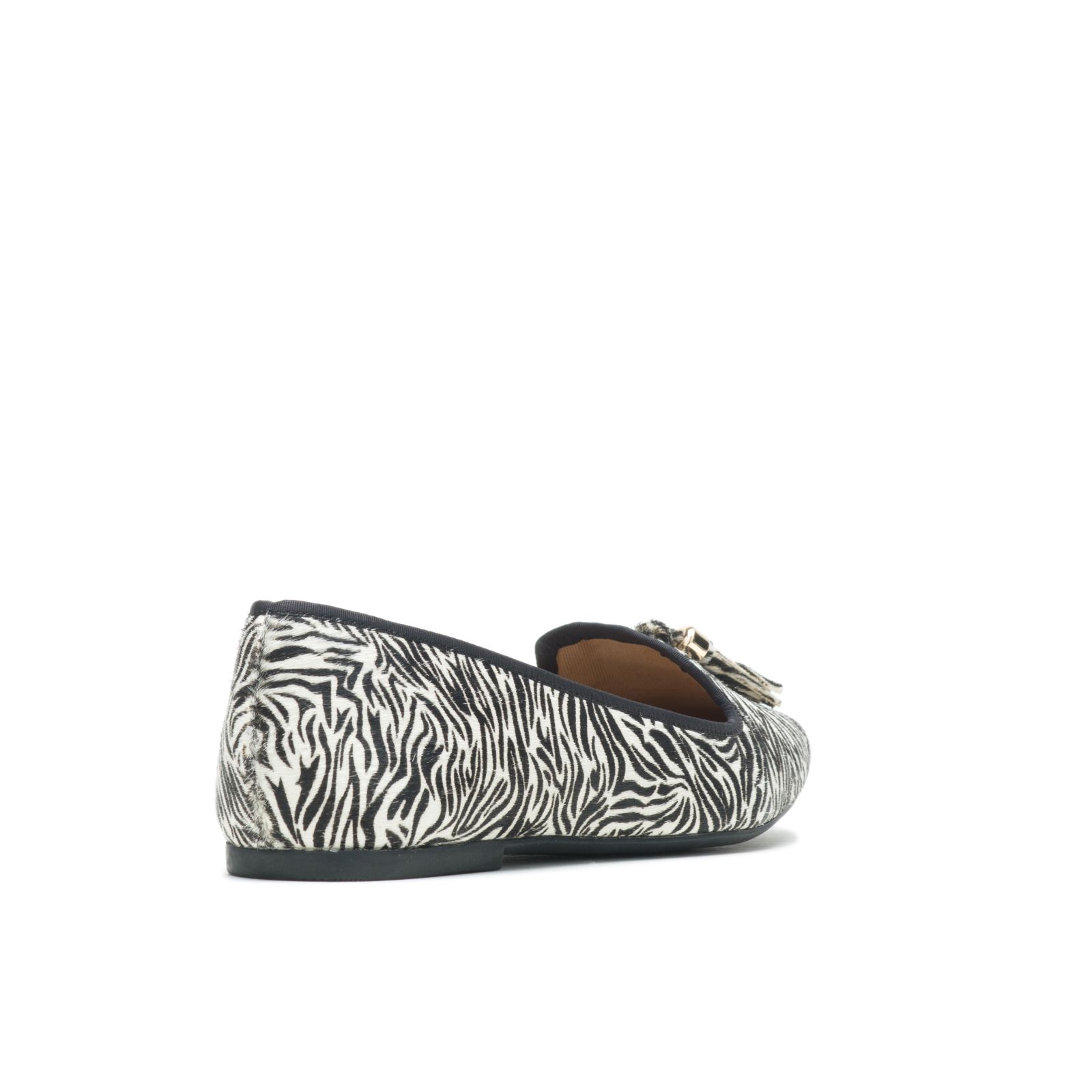 Zebra Calf Hair Hushpuppies Factory Outlet Sadie Tassel Slip-On | WKT370941